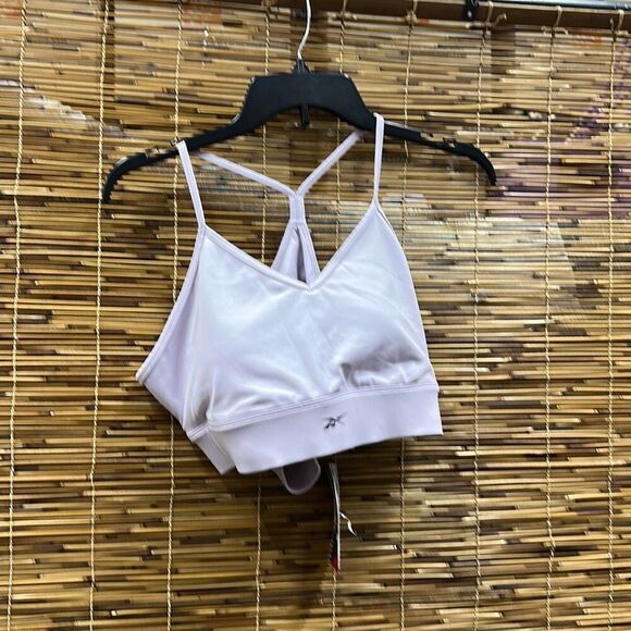 Reebok Women's Tri Back Medium Impact Sports Bra - Quartz Glow Size XL - Picture 2 of 3